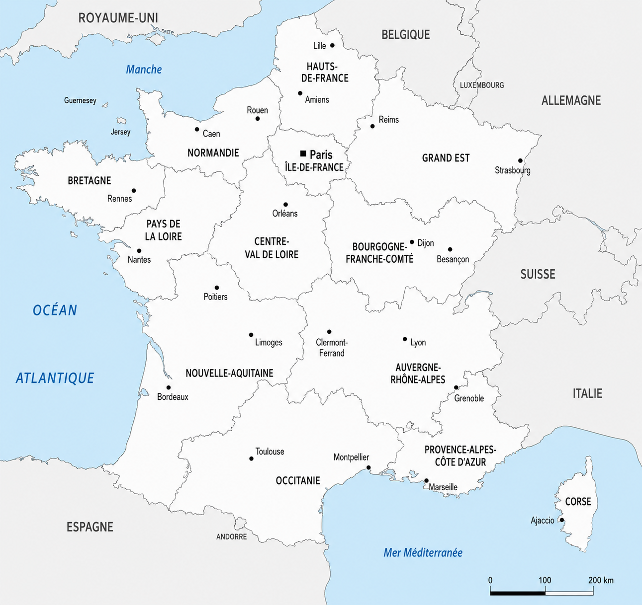 Carte de France vigilance